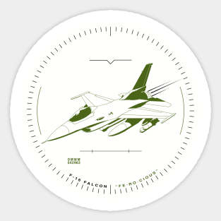 FE•RO•CIOUS F-16 Sticker